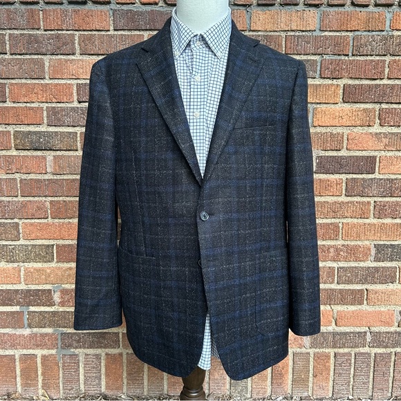 Joseph Abboud Men’s Checkered Wool/Cashmere 44R - Picture 1 of 12